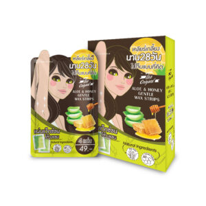 แผ่นแว็กซ์สำเร็จรูป Aloe & Honey Gentle Wax Strip